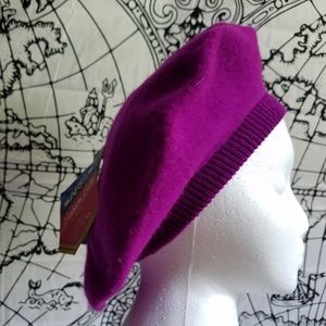 Magenta Wool Beret